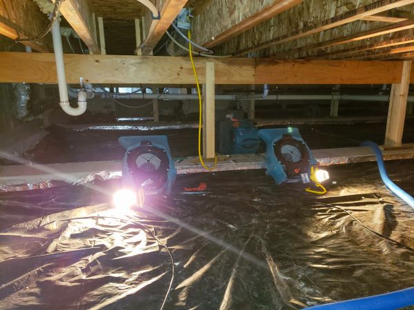 Crawlspace Water Removal in Webster
